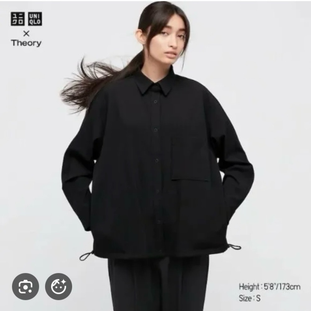 Uniqlo x Theory Women’s Stretch Shirt Jacket. Sz Small